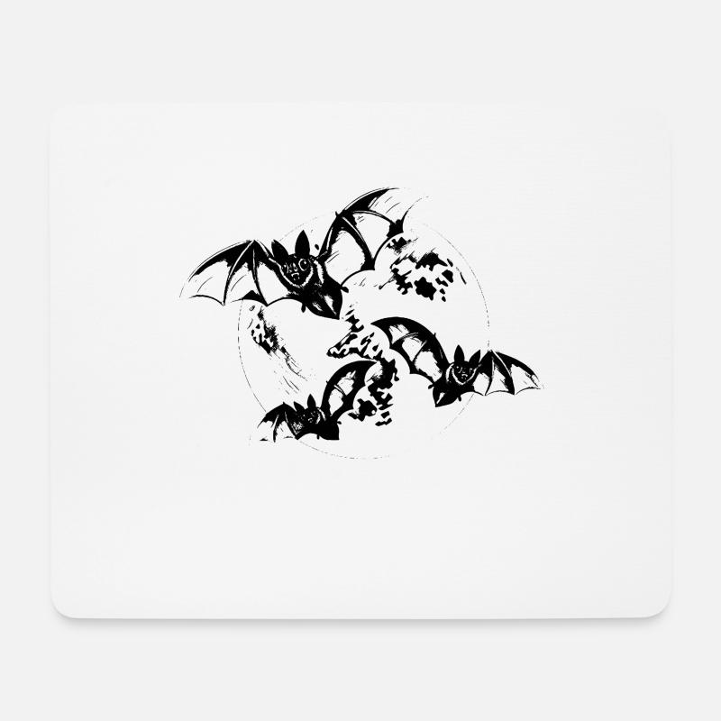 Fledermäuse - Mousepad (Querformat) - Weiß