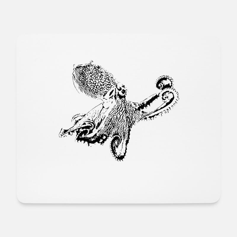 octopus - Mouse Pad (horizontal) - white