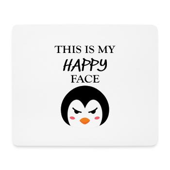 This is My Happy Face Penguin Gift - Mouse Pad (horizontal) - white - Front