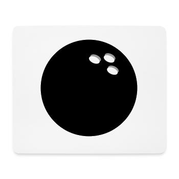 Bowling Boule de bowling - Tapis de souris (format paysage) - blanc - Devant