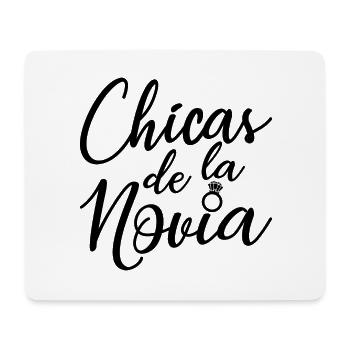 Chicas de la Novia Bridesmaid Team Bride Wedding - Mouse Pad (horizontal) - white - Front