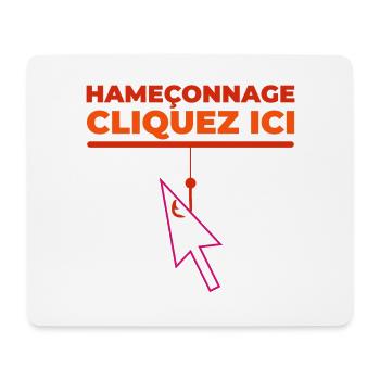 Hameçonnage - Tapis de souris (format paysage) - blanc - Devant