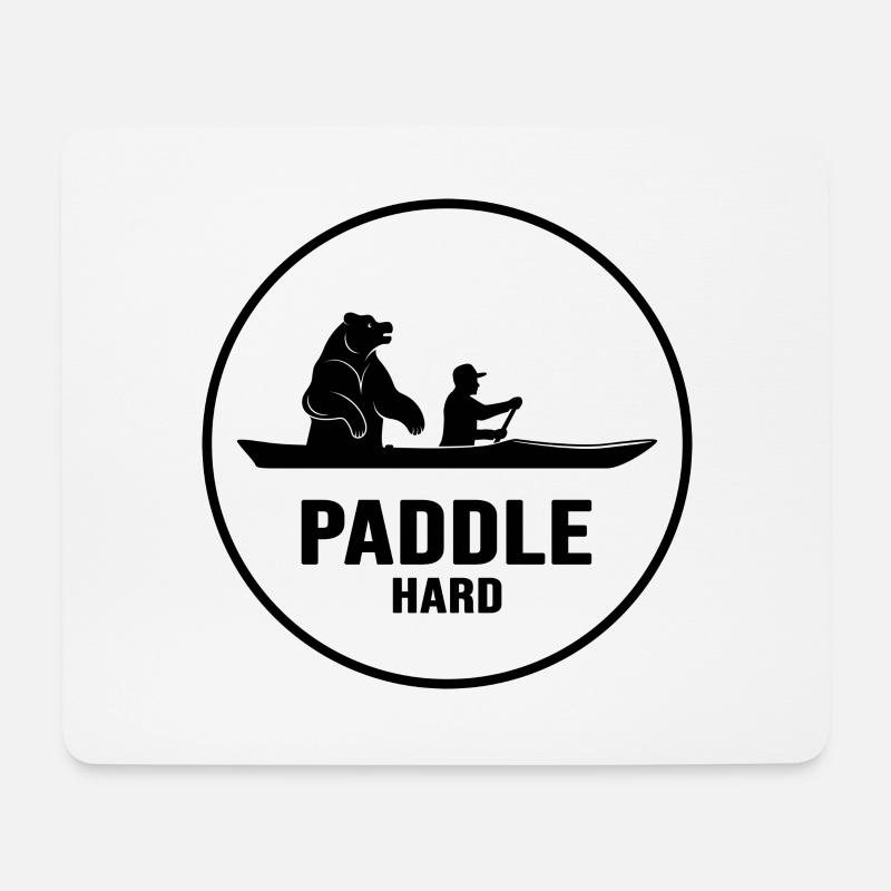 Kanu paddeln Kajak-kapitän Kanute im Paddelboot - Mousepad (Querformat) - Weiß