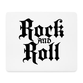 gothic rock and roll tattoo - Mouse Pad (horizontal) - white - Front