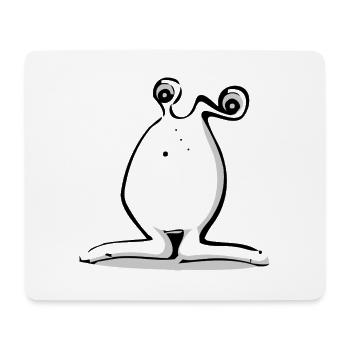 Funny Alien Monster - Mouse Pad (horizontal) - white - Front