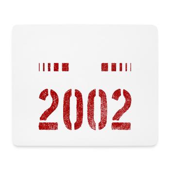 LÉGENDES SONT EN 2002 T-SHIRT NÉ DE NOËL ANNIVERSAIRE - Tapis de souris (format paysage) - blanc - Devant