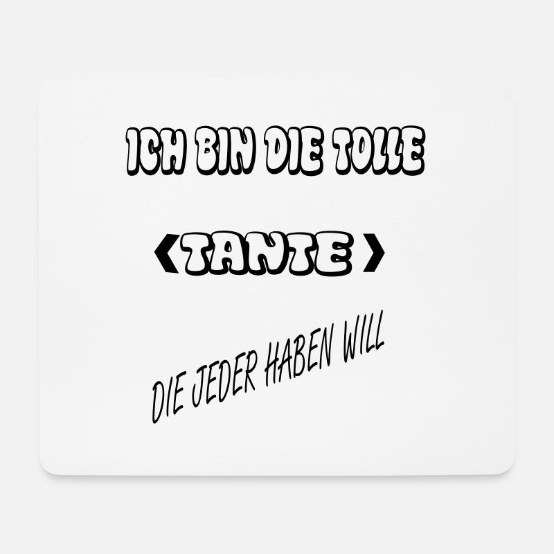 Ich Bin die Tolle Tante - Mousepad (Querformat) - Weiß