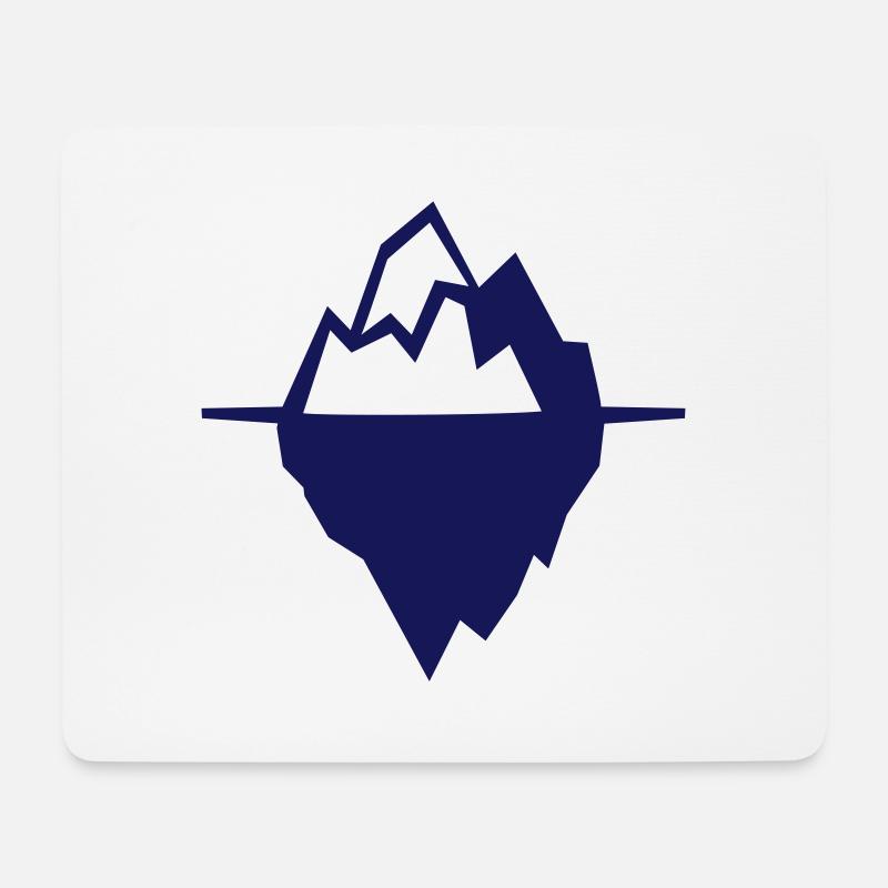 Eisberg Arktis Klimaschutz Erderwärmung Geschenk - Mousepad (Querformat) - Weiß