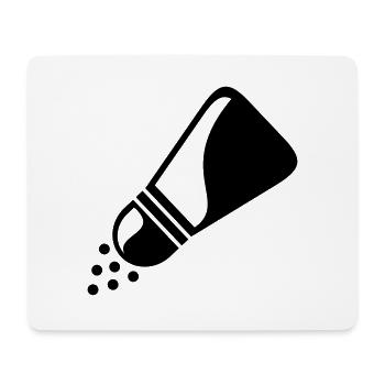 Salzstreuer, Pfefferstreuer Geschenk für Köche - Mousepad (Querformat) - Weiß - Vorne