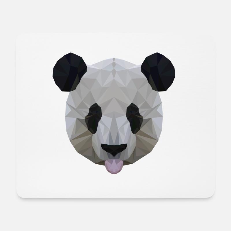 Polygon Panda - Mouse Pad (horizontal) - white