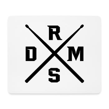 Drums T-Shirt Geschenk Idee Geburtstag Lustig - Mousepad (Querformat) - Weiß - Vorne
