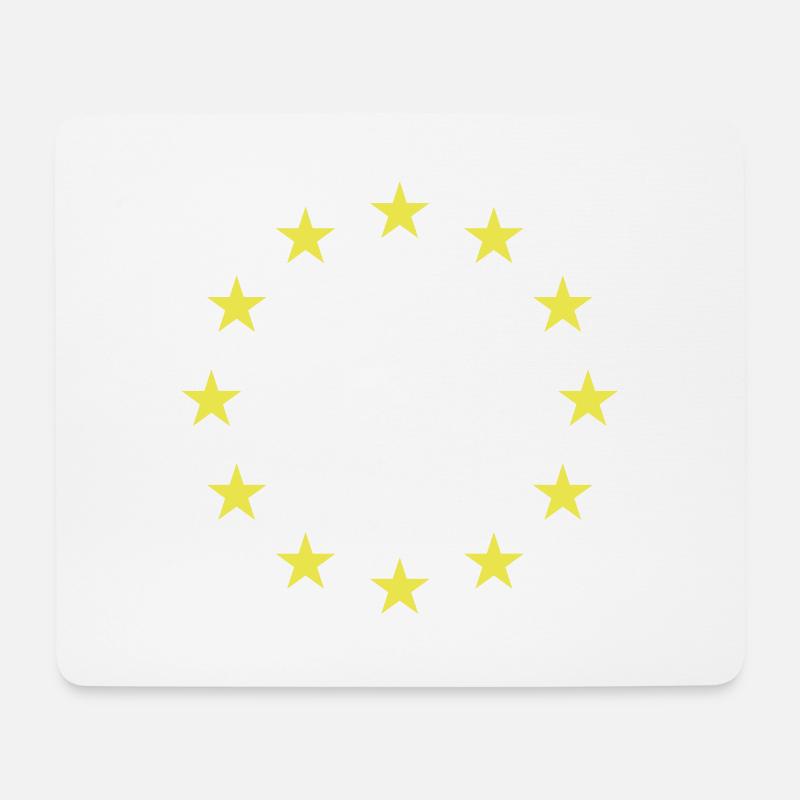 Europa Vereint EU Geschenk Sterne Zusammenhalt - Mousepad (Querformat) - Weiß
