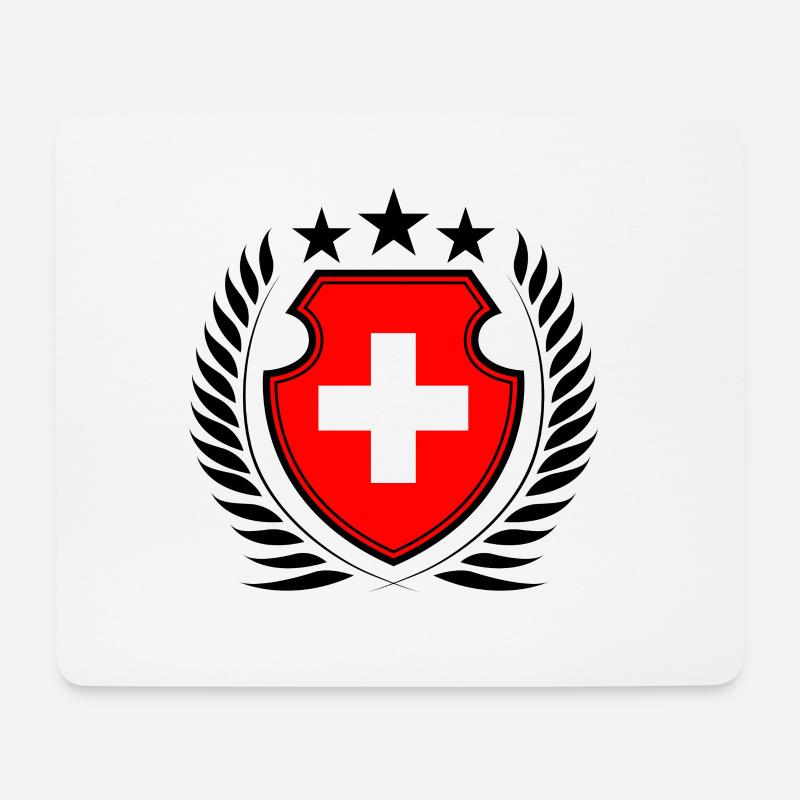 Schweiz - Mousepad (Querformat) - Weiß