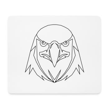 Eagle - Tapis de souris (format paysage) - blanc - Devant