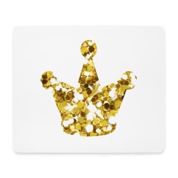 Roi couronne d’or - Tapis de souris (format paysage) - blanc - Devant