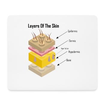 Layers of The Skin - Layers of the Skin - Mouse Pad (horizontal) - white - Front