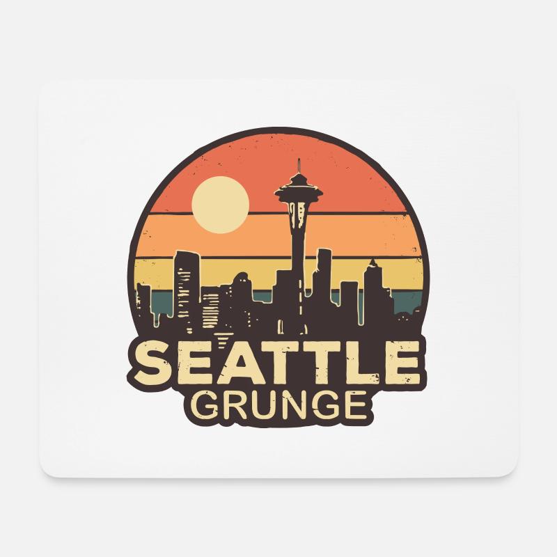 Seattle Grunge - Mouse Pad (horizontal) - white