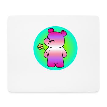 Zuckersüßes Bärchen - Mousepad (Querformat) - Weiß - Vorne