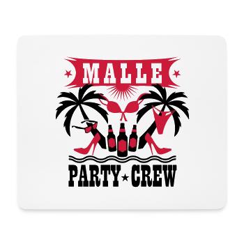 15 Malle Party Crew Drinking Team Sex Beer Bier - Mousepad (Querformat) - Weiß - Vorne