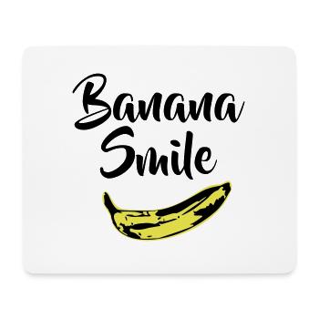 banana smile - Mouse Pad (horizontal) - white - Front