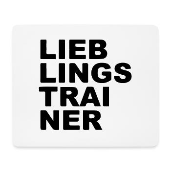 Lieblings Trainer - Mousepad (Querformat) - Weiß - Vorne