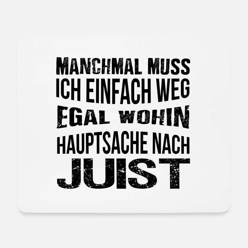 T-Shirt Juist - Mousepad (Querformat) - Weiß