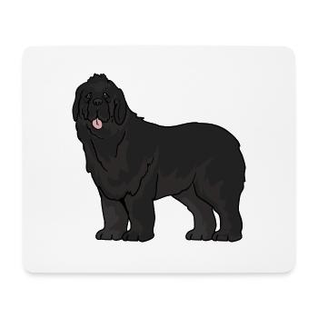 Neufundländer Hund - Mousepad (Querformat) - Weiß - Vorne