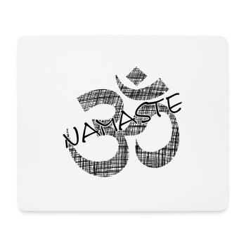 Yoga Namaste - Mousepad (Querformat) - Weiß - Vorne