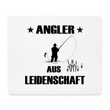 Angeln - Mousepad (Querformat) - Weiß - Vorne