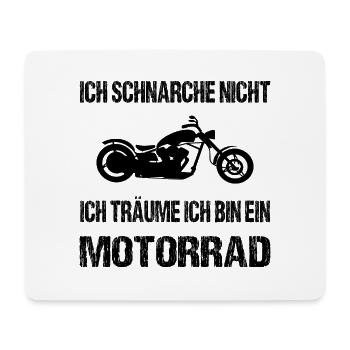 Motorrad - Mousepad (Querformat) - Weiß - Vorne