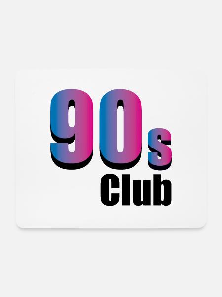 90s club - Mousepad (Querformat) - Weiß
