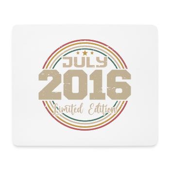 2016 Birthday July 2016 Gift July 2016 - Mouse Pad (horizontal) - white - Front