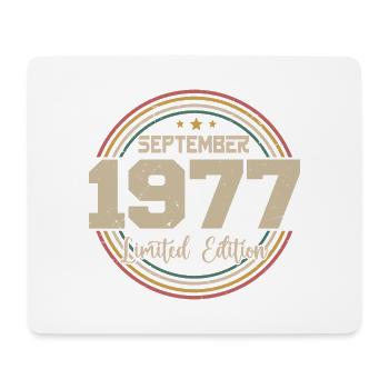 September Birthday Gift 1977 - Mouse Pad (horizontal) - white - Front