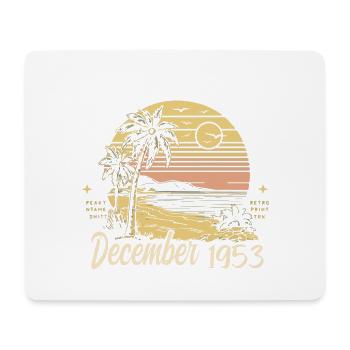 Décembre 1953 Cadeau d’anniversaire Décembre 1953 - Tapis de souris (format paysage) - blanc - Devant