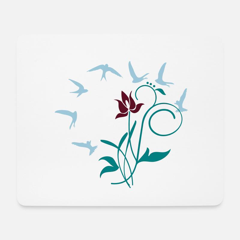 Orchidee / orchid (2c) - Mouse Pad (horizontal) - white