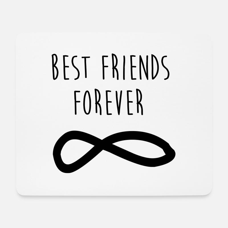 Best Friends Forever / Beste Freunde - Mousepad (Querformat) - Weiß
