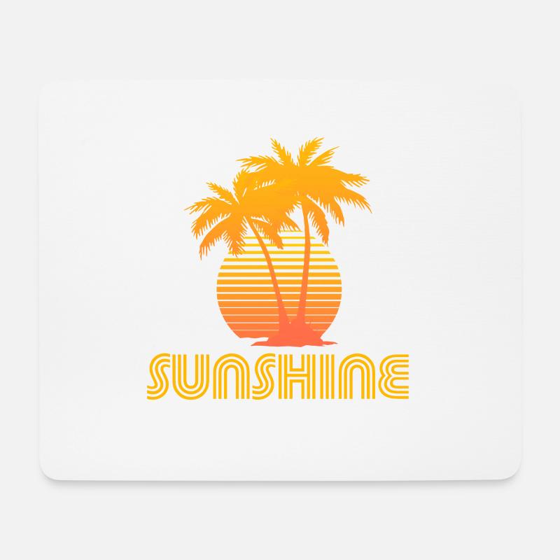 Sunshine - Mousepad (Querformat) - Weiß