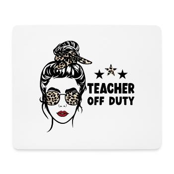 Enseignant hors service Lehrer außer Dienst - Tapis de souris (format paysage) - blanc - Devant