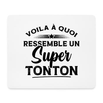 Voila à quoi ressemble un super tonton - Tapis de souris (format paysage) - blanc - Devant