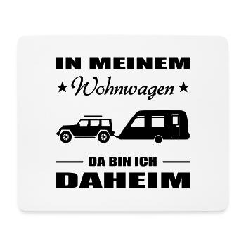 Camping - Mousepad (Querformat) - Weiß - Vorne