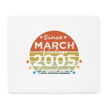 19 Years Old Made In 2005 Vintage March 2005 - Mouse Pad (horizontal) - white - Front