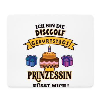 Discgolferin Geburtstag Discgolfspielerin Geb - Mousepad (Querformat) - Weiß - Vorne