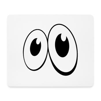 bande dessinée de style Eye (1c) - Tapis de souris (format paysage) - blanc - Devant