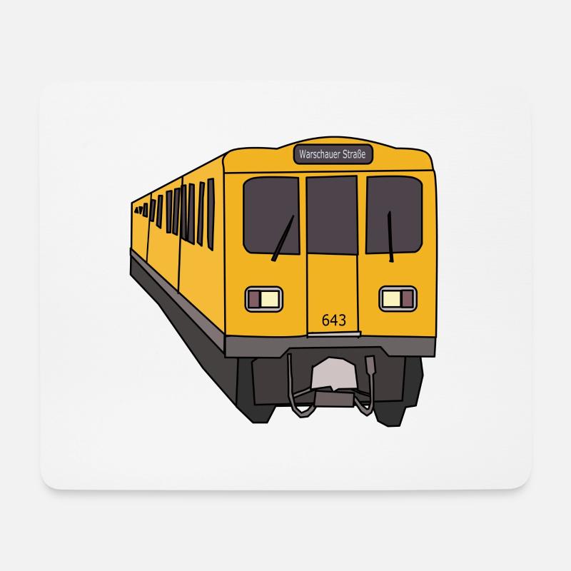 U1 U-Bahn - Mousepad (Querformat) - Weiß
