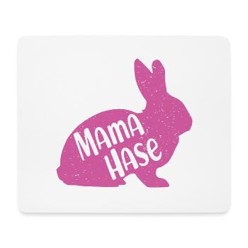 Mama Hase Frohe Ostern Hasenmama Osterhase Mutter - Mousepad (Querformat) - Weiß - Vorne
