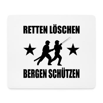 Feuerwehr - Mousepad (Querformat) - Weiß - Vorne