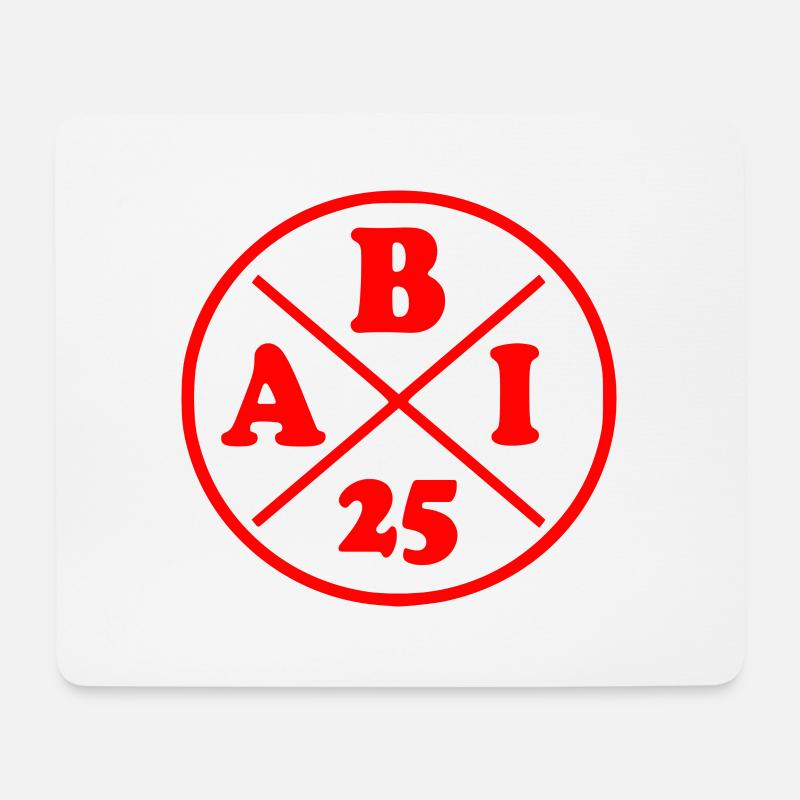 Abi 2025 - Mousepad (Querformat) - Weiß
