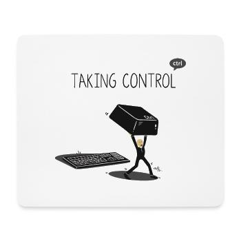 Geek PC monstre drôle cadeau de Noël Nerd - Tapis de souris (format paysage) - blanc - Devant