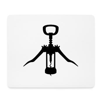 Bottle Opener Flaschenoeffner Wein Wine - Mousepad (Querformat) - Weiß - Vorne