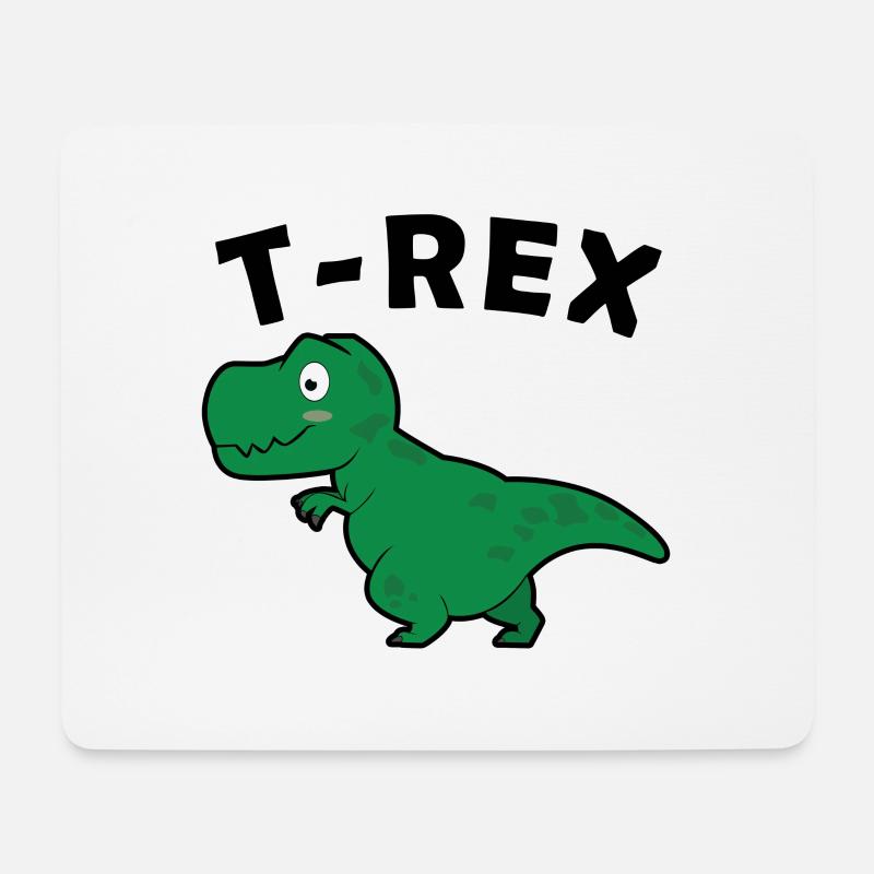 T-REX - Mousepad (Querformat) - Weiß